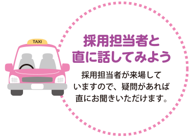 採用担当者と直に話してみよう